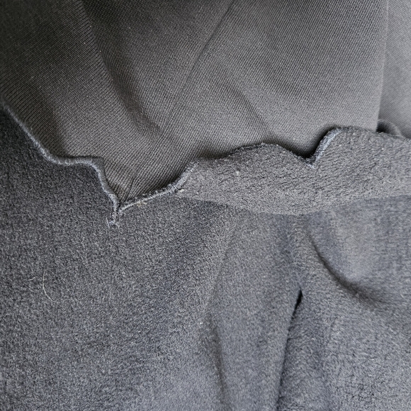 Frame Navy Scallop Crew Neck Sweatshirt Size M - Picture 4 of 10